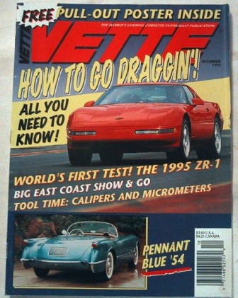 VETTE 1994 DEC - TESTING THE NEW ZR-1, PENNANT BLUE '54